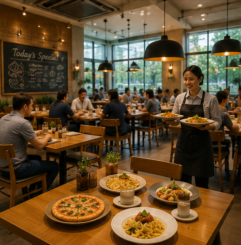 Sample restaurant interior image — replace with real photo