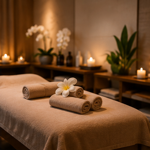 Sample spa wellness room image — replace with real photo